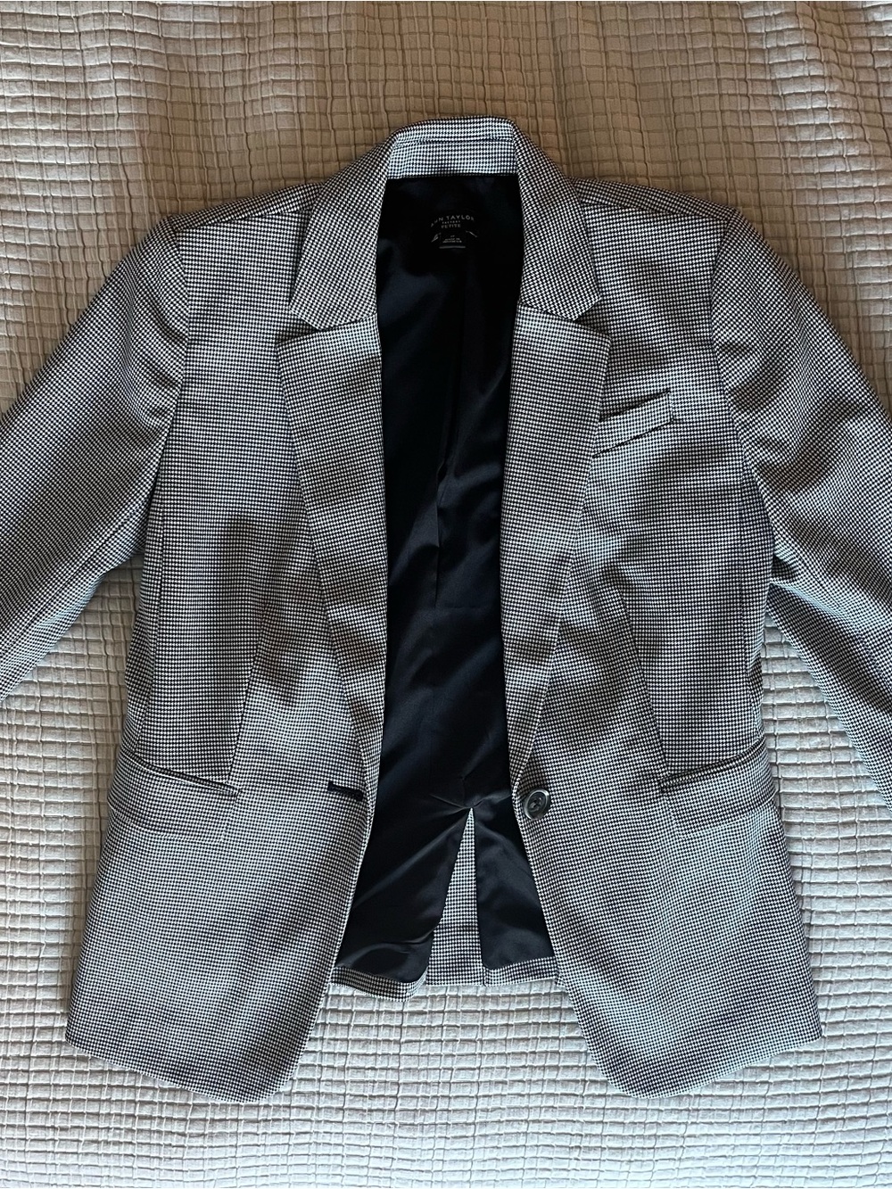 Ann Taylor Houndstooth Blazer 2P